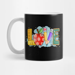 Cute Teach Love And Inspire Graphic Mug